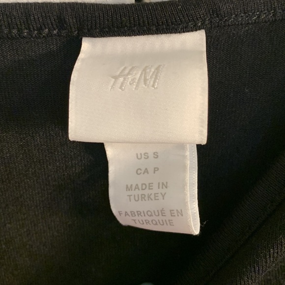 H&M Small Black Jersey Thin Strap Bodysuit - Picture 5 of 5